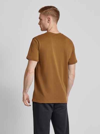 Under Armour T-shirt met labelstitching Cognac - 5