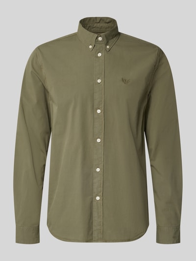 PME Legend Regular fit vrijetijdsoverhemd met button-downkraag Olijfgroen - 2