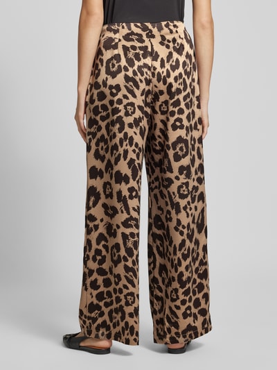 Vero Moda Relaxed Fit Culotte mit Animal-Print Modell 'MERLE' Mittelbraun 5