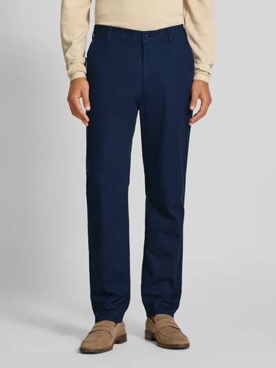 Christian Berg Men Straight Fit Stoffhose mit französischen Eingrifftaschen Marine 4