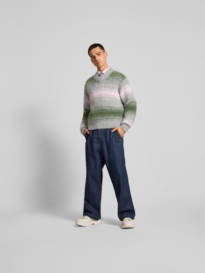 Kenzo Regular Fit Pullover aus Alpaka-Mix Mittelgrau 1