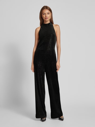 ICHI Jumpsuit mit Effektgarn Modell 'KATE GLAMOUR' Black 4