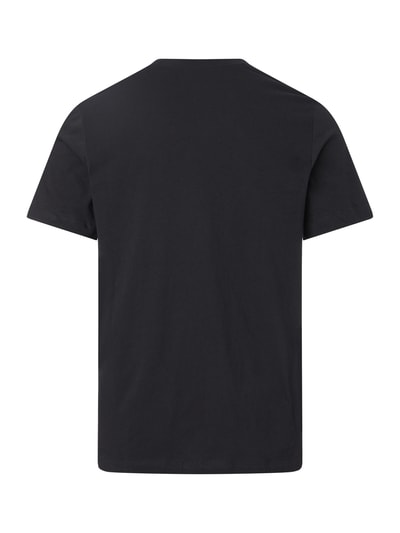 Nike T-shirt in gemêleerde look, model 'CLUB' Zwart - 6