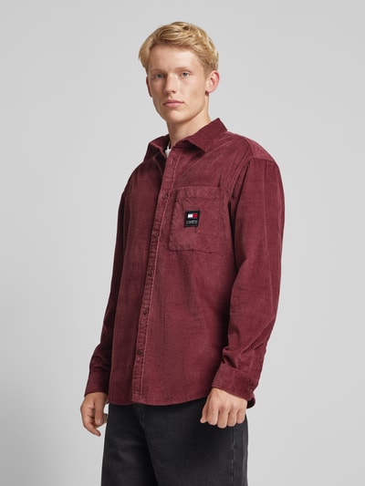 Tommy Jeans Relaxed fit vrijetijdsoverhemd met kentkraag en borstzak Bordeaux - 4