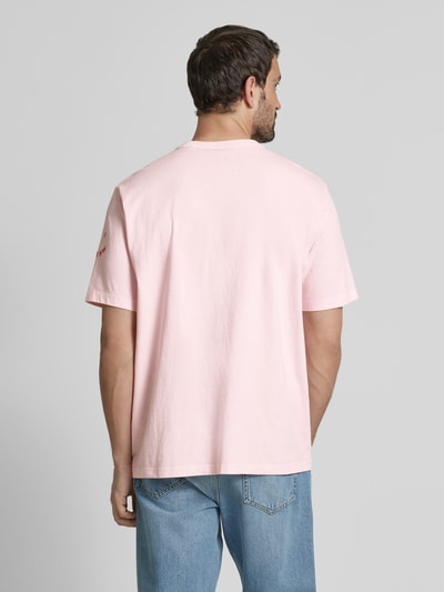 PAUL SMITH T-Shirt mit Label-Stitching Hellrosa 5