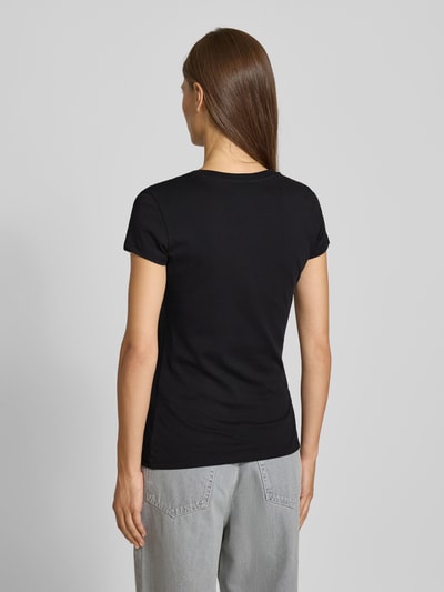 ARMANI EXCHANGE T-Shirt mit Ziersteinbesatz und Rundhalsausschnitt Black 5