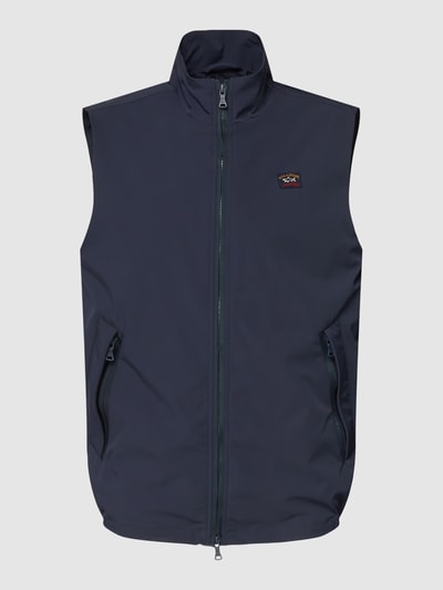 Paul & Shark Gilet met logopatch Marineblauw - 2