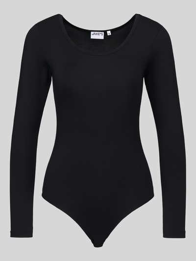 Jake*s Casual Body mit tiefem Rundhalsausschnitt Black 2