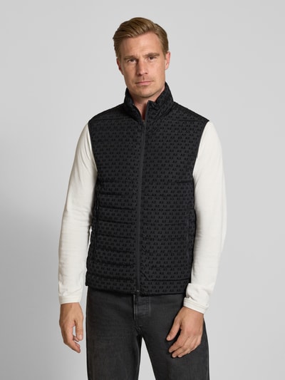 Armani Exchange Regular fit bodywarmer met eendendons en veren model 'PIUMINO' Zwart - 4