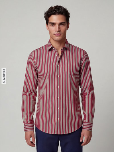 Seidensticker Slim Fit Businesshemd aus reiner Baumwolle Modell 'New Kent' Bordeaux 4