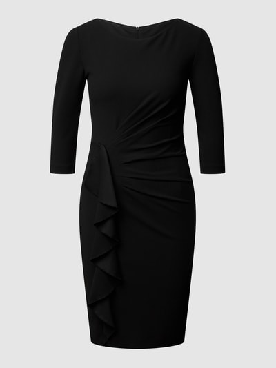 Paradi Cocktailkleid mit Volant und 3/4-Arm Black 2