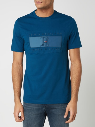 Tommy Hilfiger TOMMY x LEWIS T-shirt van biologisch katoen  Blauw - 4