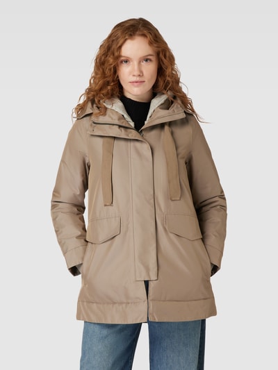 g-lab Mantel mit Kapuze Modell 'MIORA' Sand 4