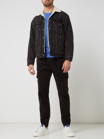 Levi's® Vintage fit sherpa trucker jacket met teddybont Zwart - 1