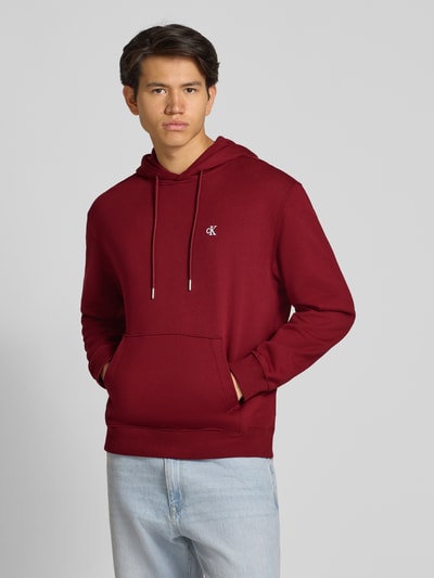 Calvin Klein Jeans Hoodie mit Kapuze Bordeaux 4
