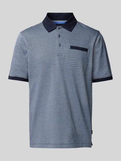 bugatti Poloshirt met labeldetail Blauw - 2