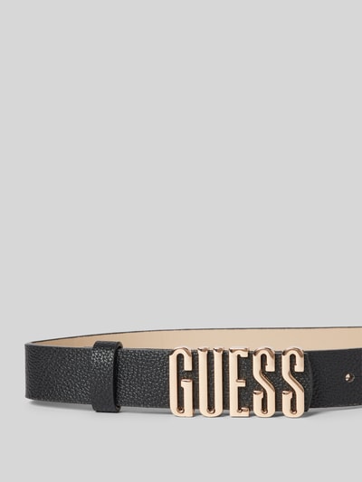 Guess Pasek z detalem z logo model ‘MERDIAN’ Czarny 2