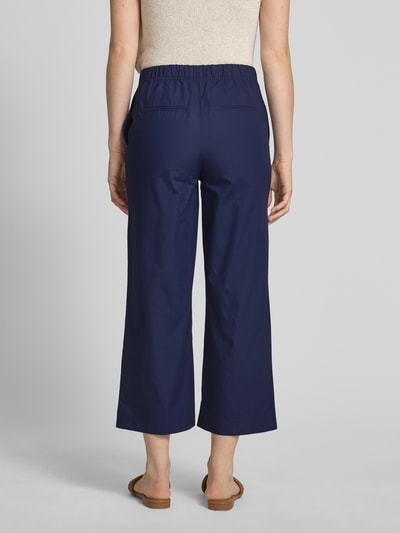 Stefanel Relaxed Fit Culotte aus reiner Baumwolle Dunkelblau 5
