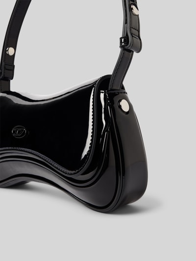 Diesel Shoulder Bag mit Reißverschlussfach Black 3