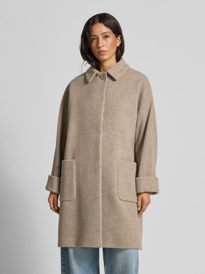 ICONS Cinzia Rocca Wollmantel aus Woll-Kaschmir-Mix Sand Melange 4