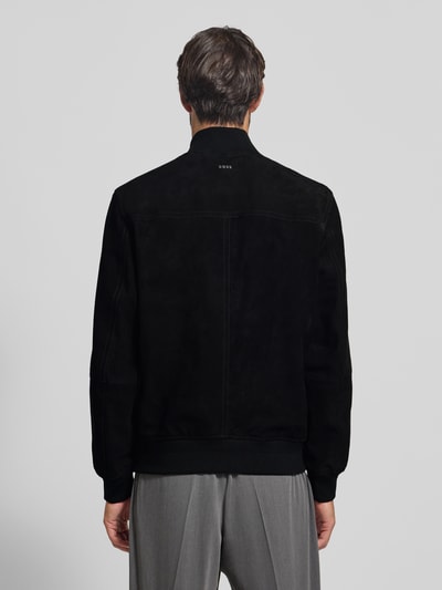 BOSS Orange Regular Fit Jacke aus echtem Ziegenleder Modell 'JOHICE' Black 5