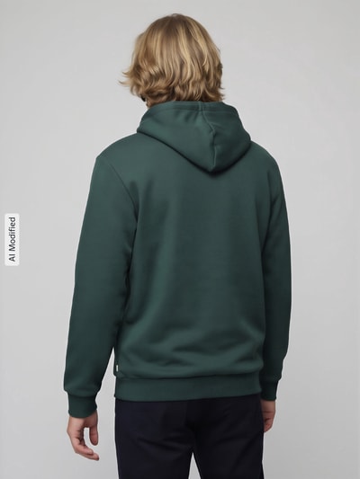 ONLY & SONS bluza z kapturem o kroju regular fit z mieszanki bawełny model 'CERES' ' Ciemnozielony 5