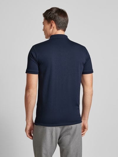 SELECTED HOMME Poloshirt mit kurzem Reißverschluss Modell 'FAVE' Marine 5