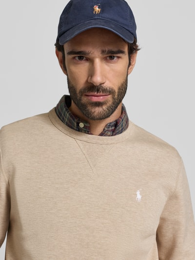 Polo Ralph Lauren Sweatshirt met labelstitching Zand gemêleerd - 3