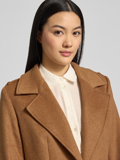 GUESS Regular Fit Mantel mit Woll-Anteil Modell 'Karole' Camel 3