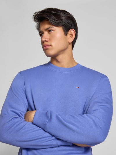 Tommy Jeans Regular Fit Sweatshirt aus Baumwoll-Mix Royal 3