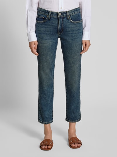 Lauren Ralph Lauren Straight fit jeans in used-look Jeansblauw - 4