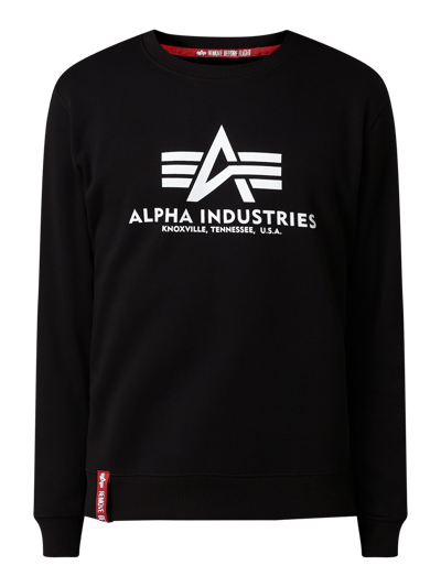 Alpha Industries Leggings Basic SL Con Stampa Foil Per Donna | Slim Fit Logo Nero