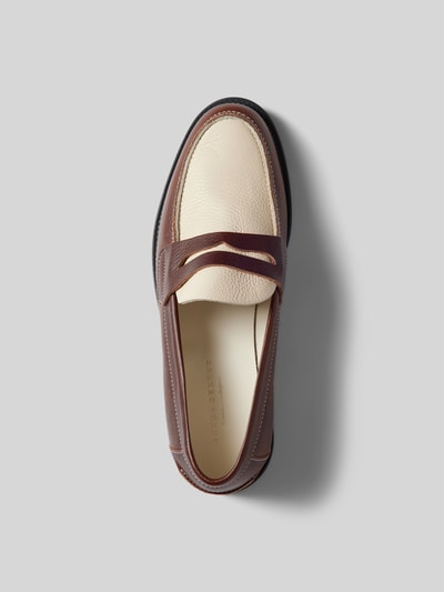 Duke & Dexter Loafer mit Two-Tone-Machart Mittelbraun 4