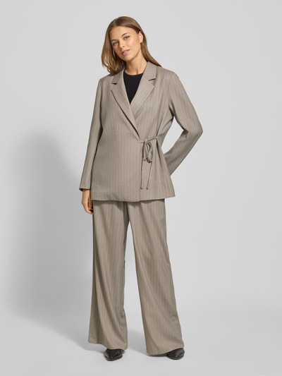 VILLA SOPHIE Blazer met reverskraag, model 'CLEO' Steengrijs - 1