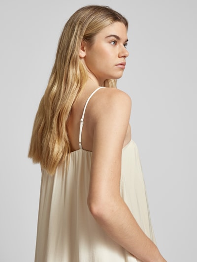 Gina Tricot Maxi-jurk met spaghettibandjes, model 'Flowy' Beige - 3