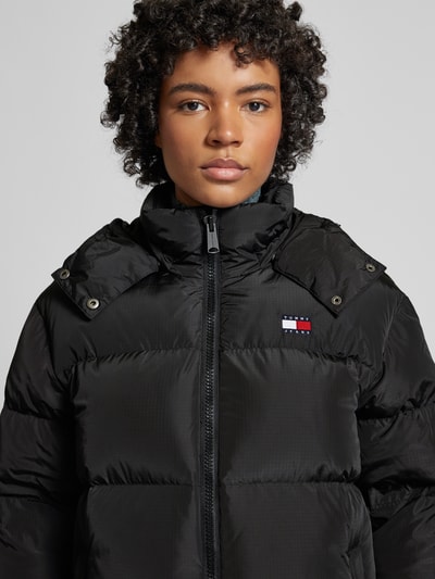 Tommy Jeans Gewatteerd jack met labelstitching, model 'ALASKA' Zwart - 3