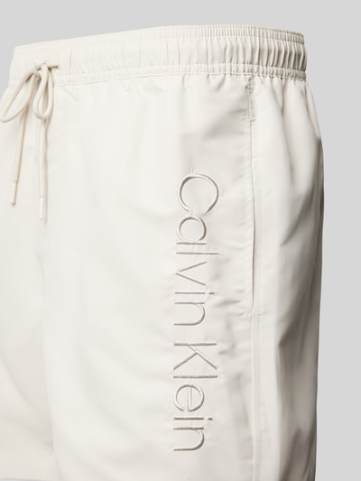 Calvin Klein Underwear Zwembroek met labelstitching Offwhite - 2