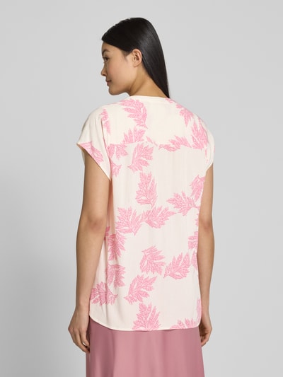 LOLLYS LAUNDRY Bluse aus Viskose mit V-Ausschnitt Modell 'Heather' Pink 5
