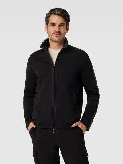 Emporio Armani Sweatjacke mit Label-Kontraststreifen Black 4