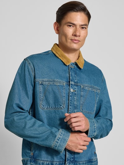 Armedangels Relaxed Fit Jeansjacke aus reiner Baumwolle Modell 'AASHTON' Blau 3