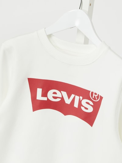 Levi’s® Kids Bluza z nadrukiem z logo  Biały 2