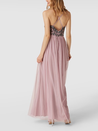 Jake*s Cocktail Abendkleid aus Tüll mit Pailletten   Mauve Melange 5