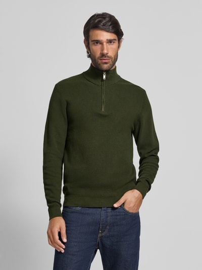 Matinique Strickpullover mit Troyer-Kragen Modell 'lagoon' Dunkelgruen 4