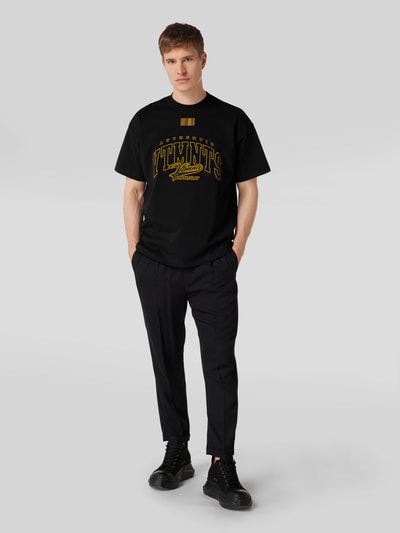 VTMNTS T-Shirt mit Label-Stitchings Schwarz 1
