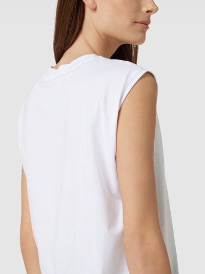 Lanius Top met ronde hals Wit - 3