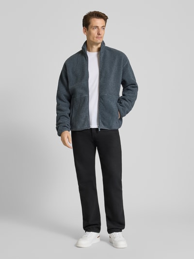 JAKE*S STUDIO MEN Sweatjack met ritssluiting Rookblauw - 1