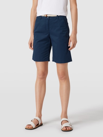 Tom Tailor Shorts mit Gürtel in Flecht-Optik Marine 4