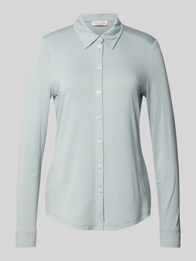 Marc O'Polo Regular fit jersey blouse van viscosemix met smalle mouwen Mintgroen - 2