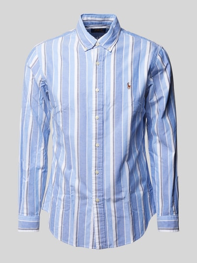 Polo Ralph Lauren Custom Fit Freizeithemd mit Button-Down-Kragen Rauchblau 1