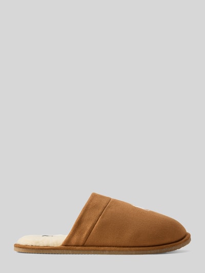 Polo Ralph Lauren Hausschuh mit Fleece-Innenfutter Cognac 2